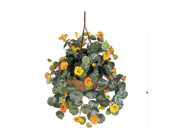 nearly natural 6607 spider hanging basket decorative silk plant green Artificial Spider Plant